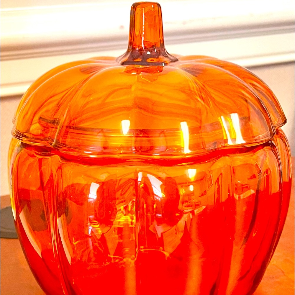 Glass Halloween Candy Jar